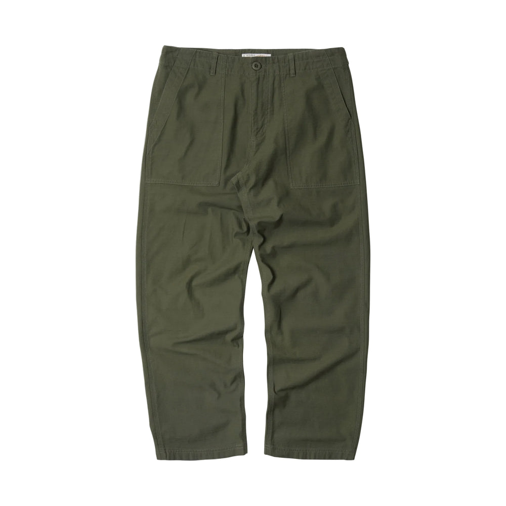 Back Satin Fatigue Pant - Olive
