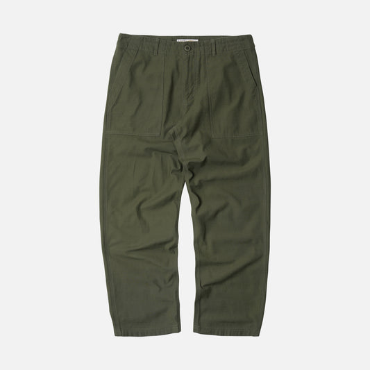 Back Satin Fatigue Pant - Olive
