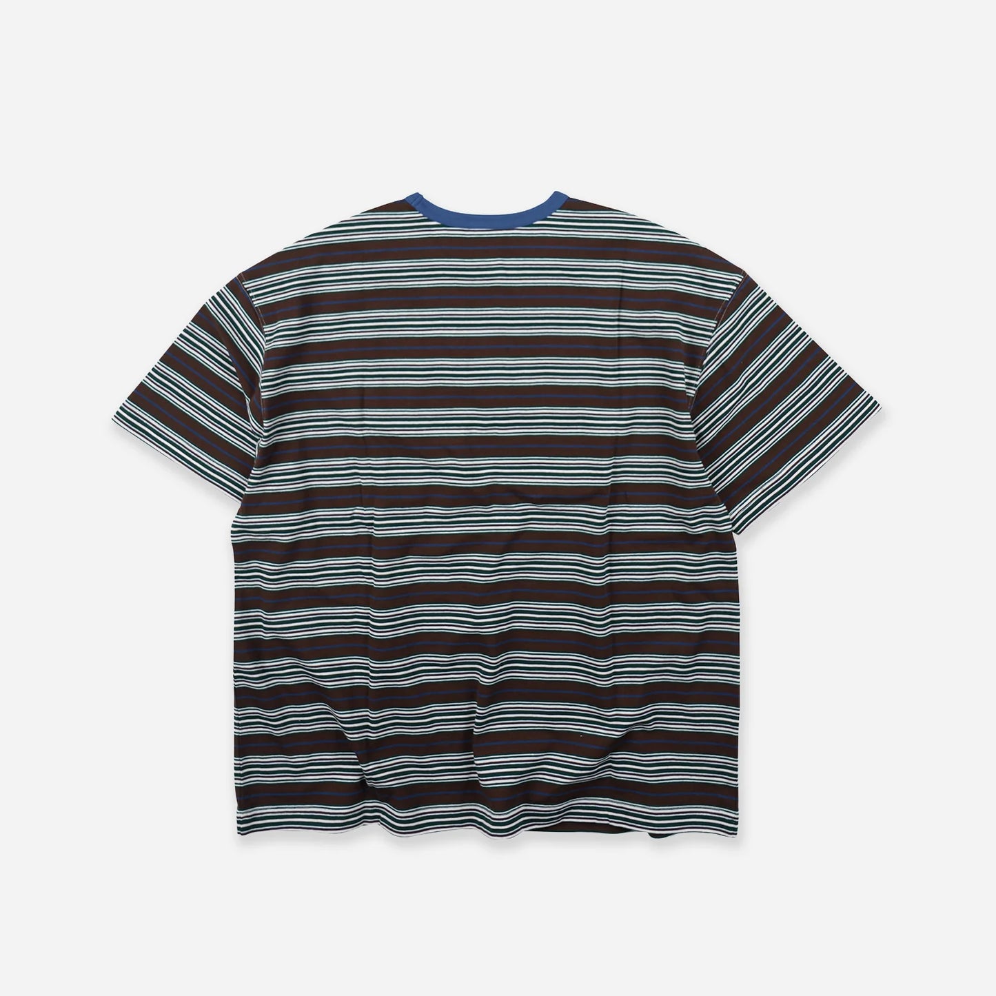 Horizon Stripe Half T-Shirt - Brown