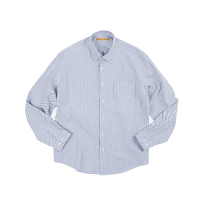 OG Striped Oxford Oversized Shirt - Blue