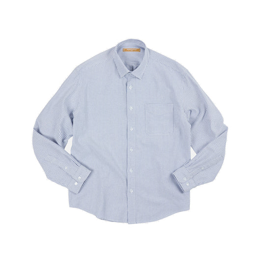 OG Striped Oxford Oversized Shirt - Blue