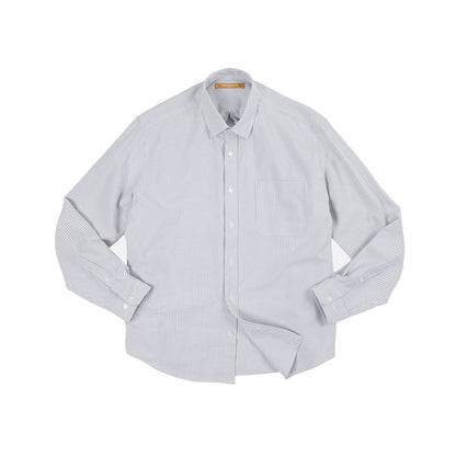 OG Striped Oxford Oversized Shirt - Grey