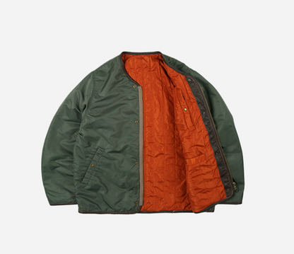 Reversible MA-1 Liner Jacket - Olive