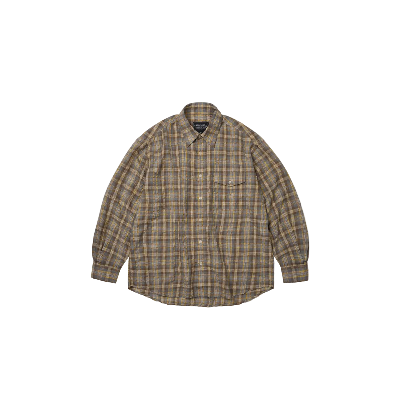 Uneven Check Shirt - Yellow