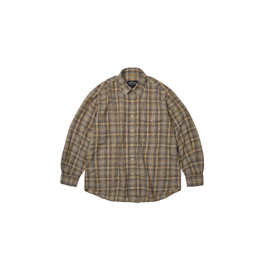 Uneven Check Shirt - Yellow