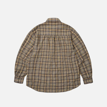 Uneven Check Shirt - Yellow