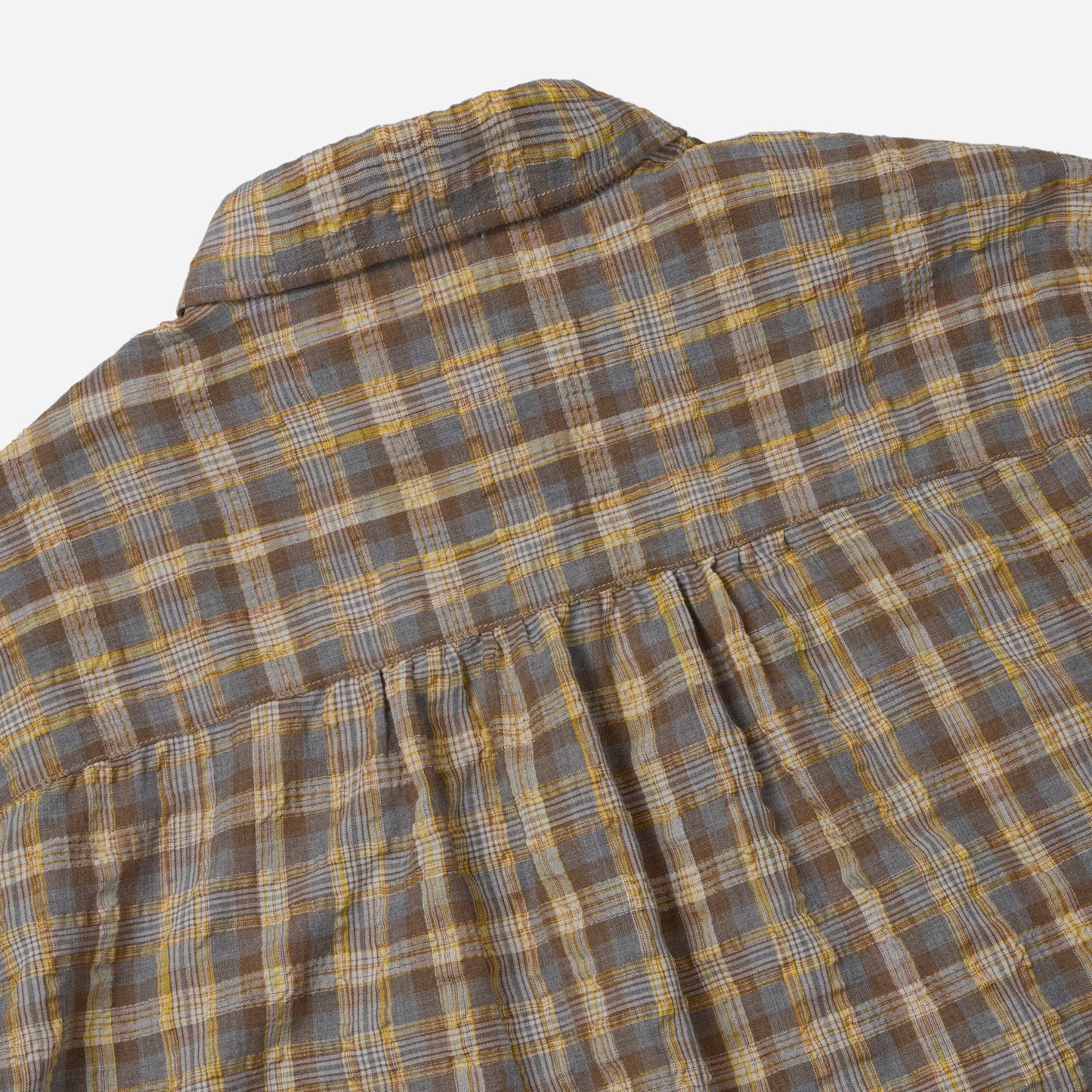 Uneven Check Shirt - Yellow