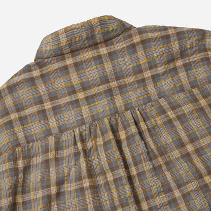 Uneven Check Shirt - Yellow