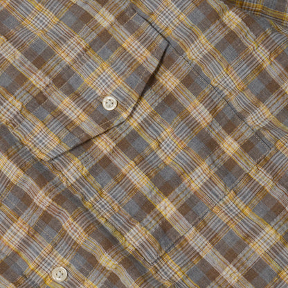 Uneven Check Shirt - Yellow