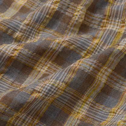 Uneven Check Shirt - Yellow