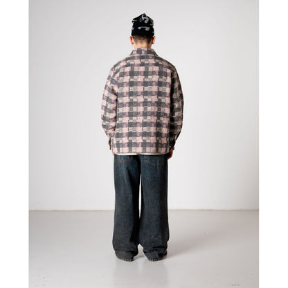 Glixto Structure Shirt - Grey / Brown