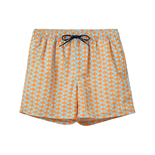 Nemo Swim Short - Aqua / Orange