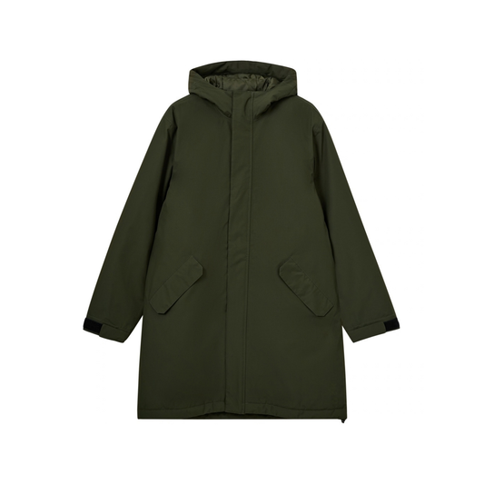 Laeso Padded Long Jacket - Army