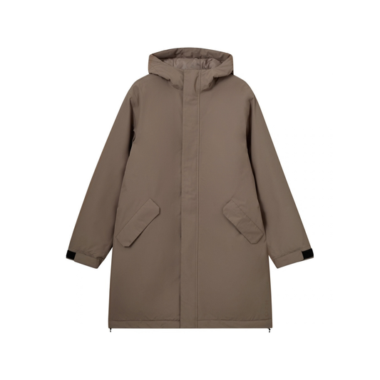 Laeso Padded Long Jacket - Dusty Oak