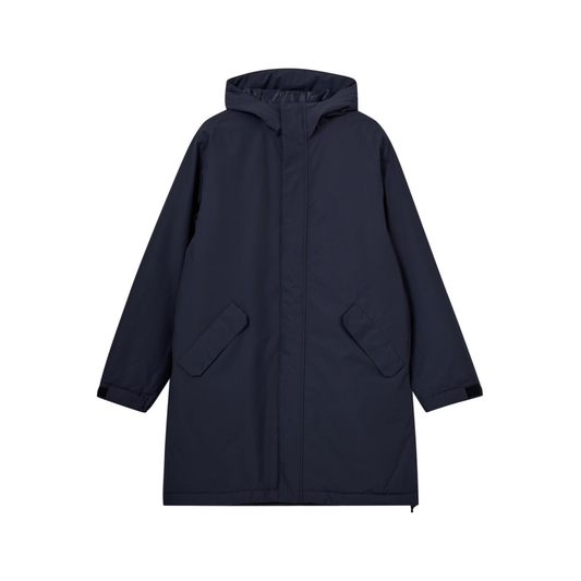 Laeso Padded Long Jacket - Navy