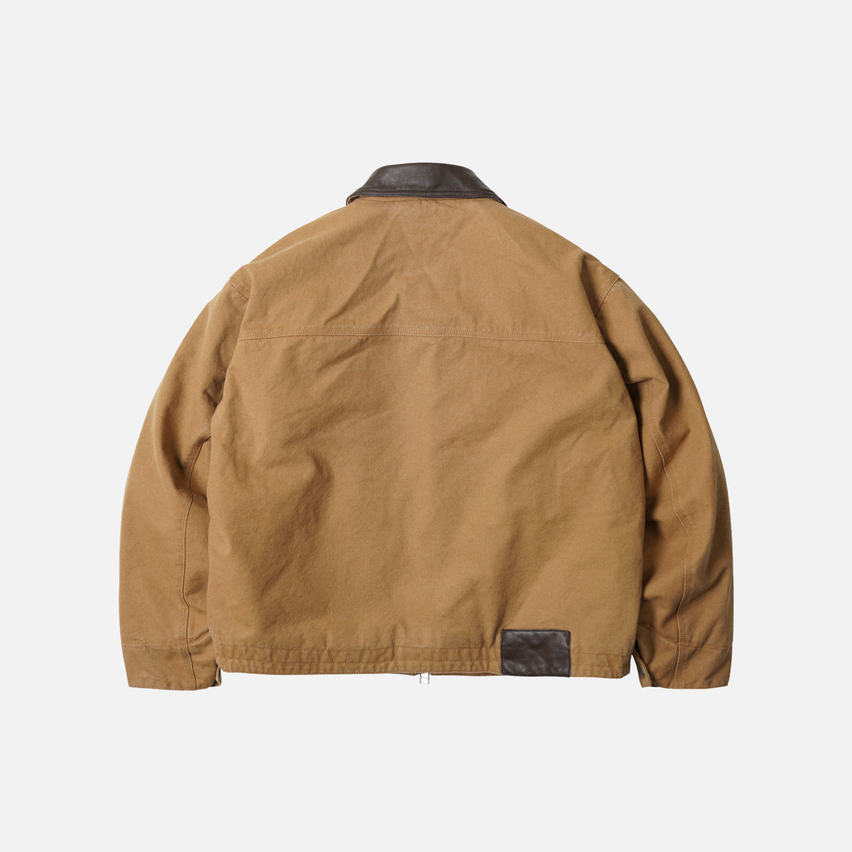 Heavy Canvas Destroyed Work Jacket - Tan
