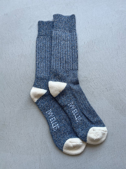The Voyager Socks - Blue / Cream