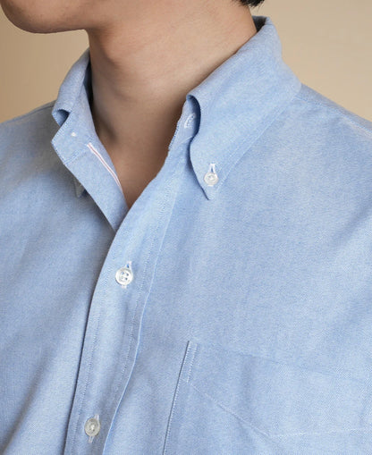 Chemise Vintage Ivy Ametora Button Down Selvedge Oxford - Blue