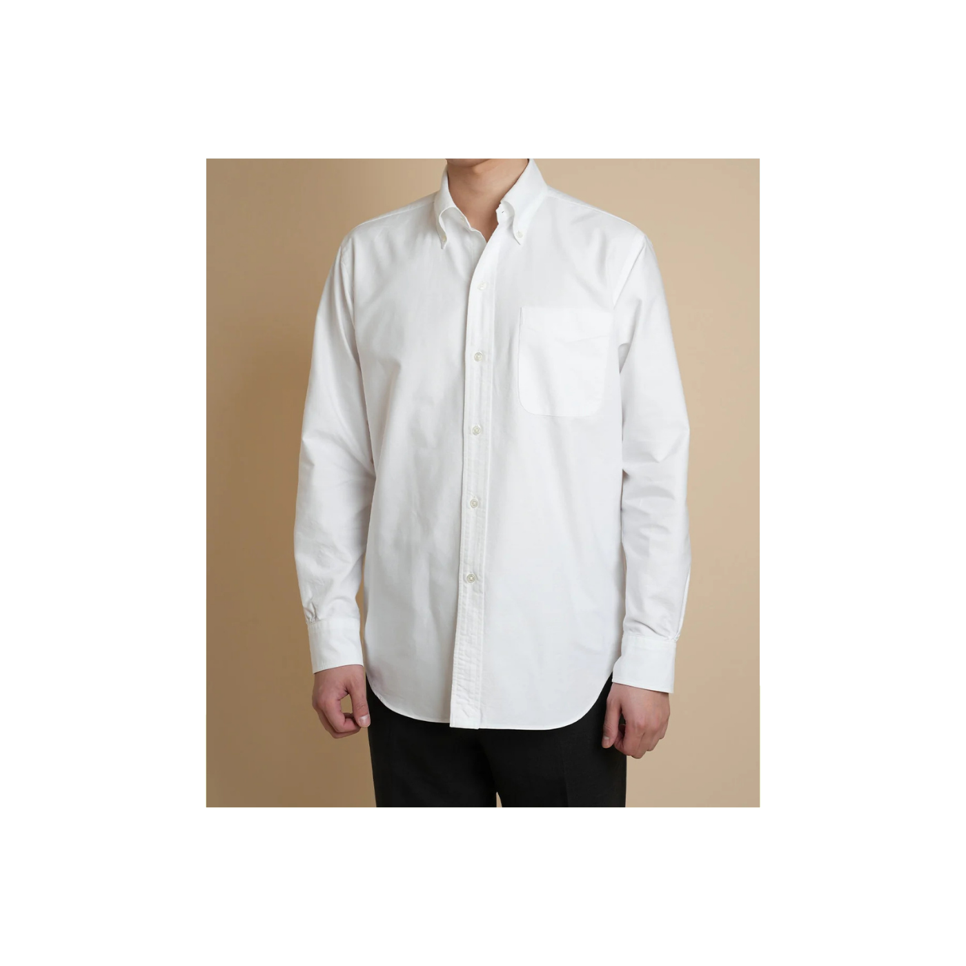 Chemise Ametora Button Down Selvedge Oxford - White