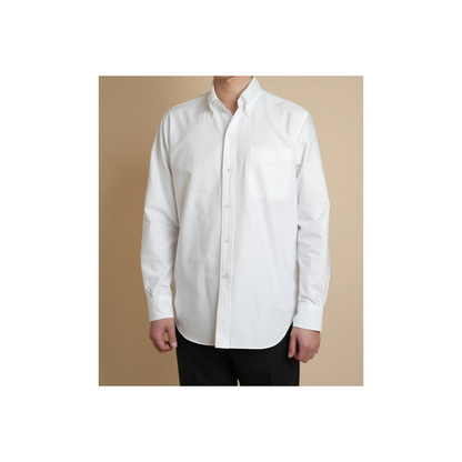 Chemise Ametora Button Down Selvedge Oxford - White