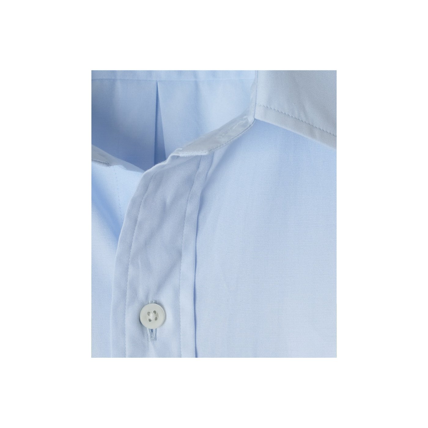 Chemise Ametora Straight Collar Selvedge Poplin - Blue