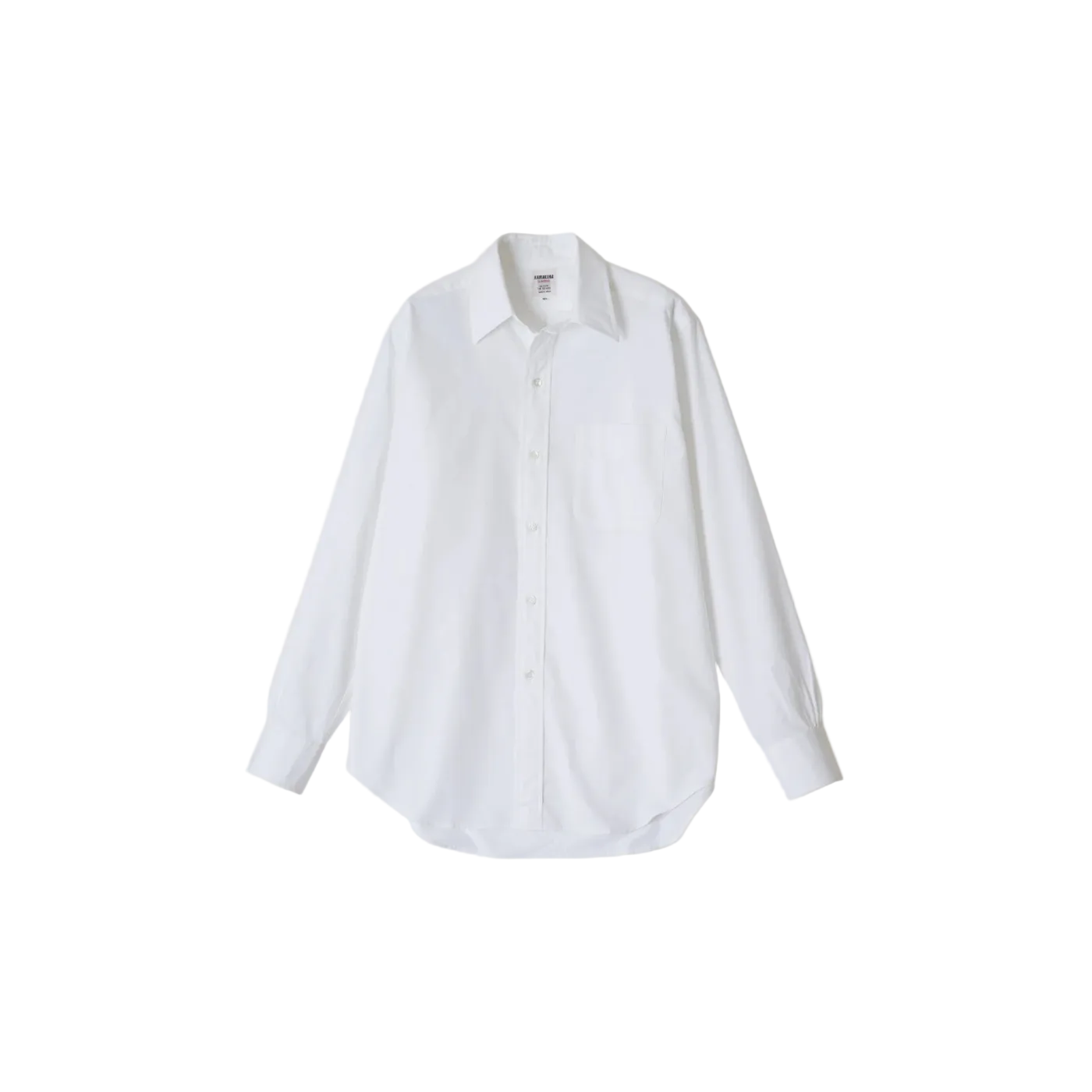 Chemise Ametora Straight Collar Selvedge Poplin - White