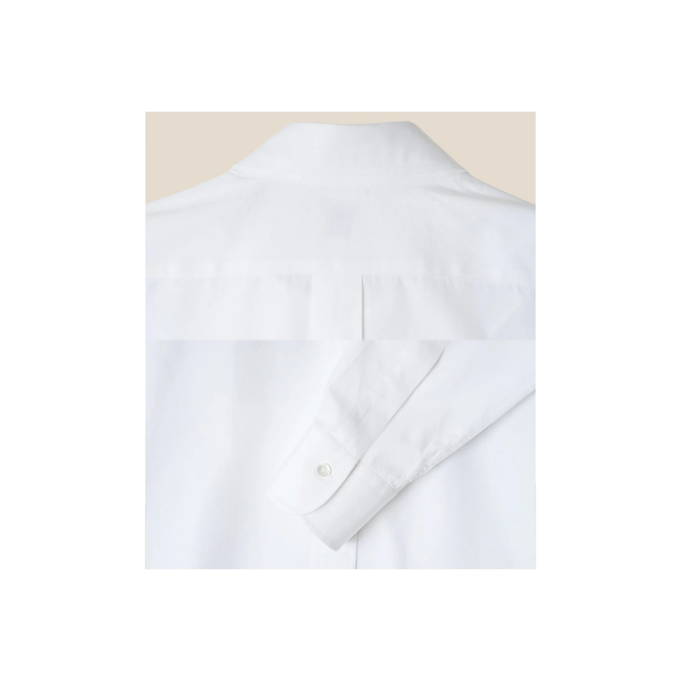 Chemise Ametora Straight Collar Selvedge Poplin - White