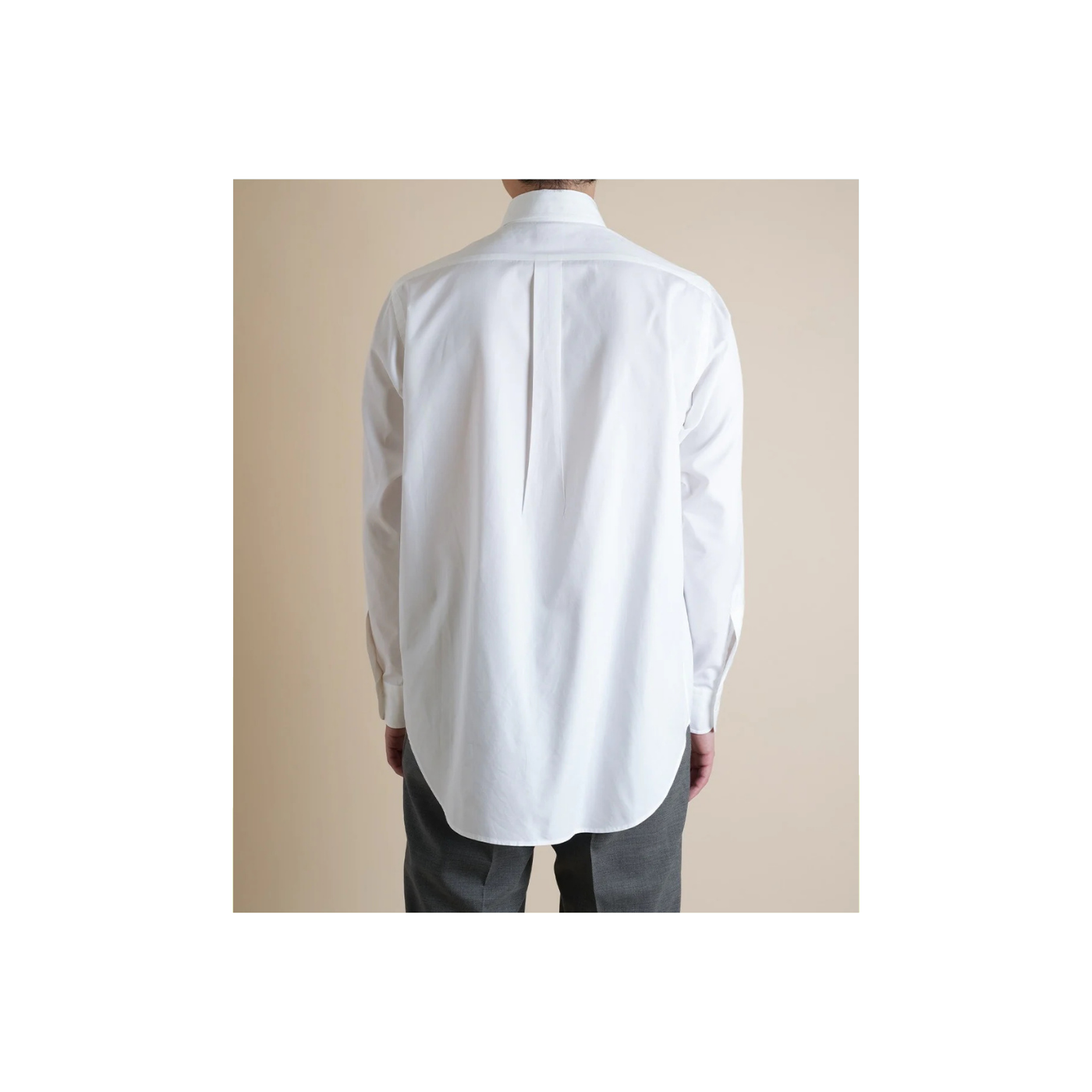 Chemise Ametora Straight Collar Selvedge Poplin - White