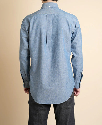 Chemise Vintage Ivy Button Down Chambray - Blue
