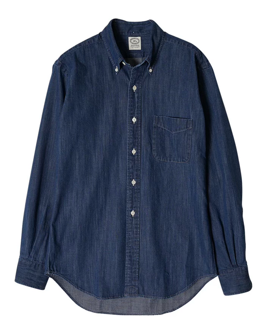 Chemise Vintage Ivy Button Down Denim - Dark Blue