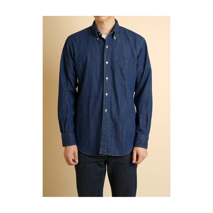 Chemise Vintage Ivy Button Down Denim - Dark Blue