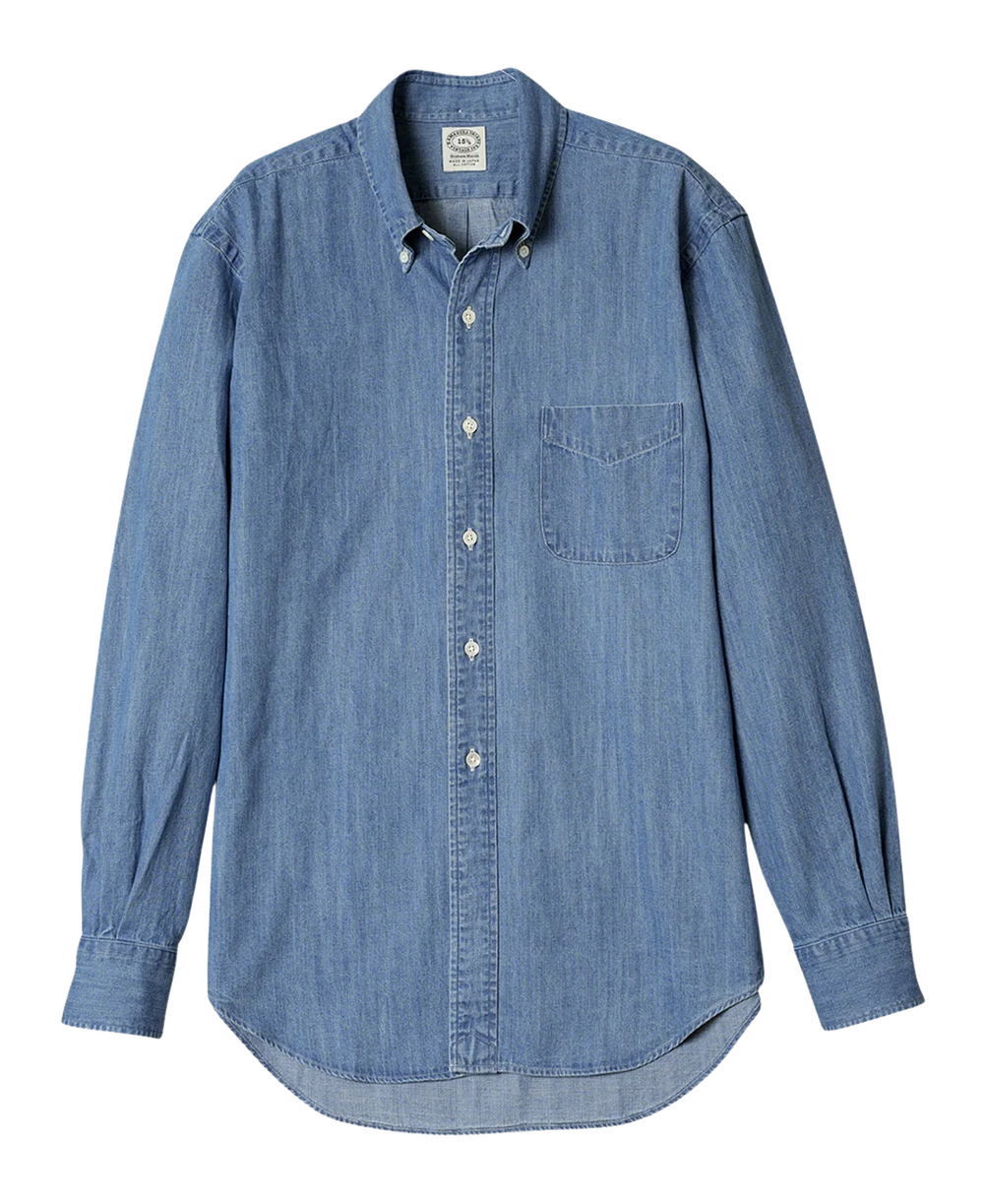 Chemise Vintage Ivy Button Down Denim - Light Blue