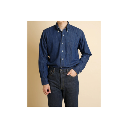 Chemise Vintage Ivy Button Down Denim - Dark Blue
