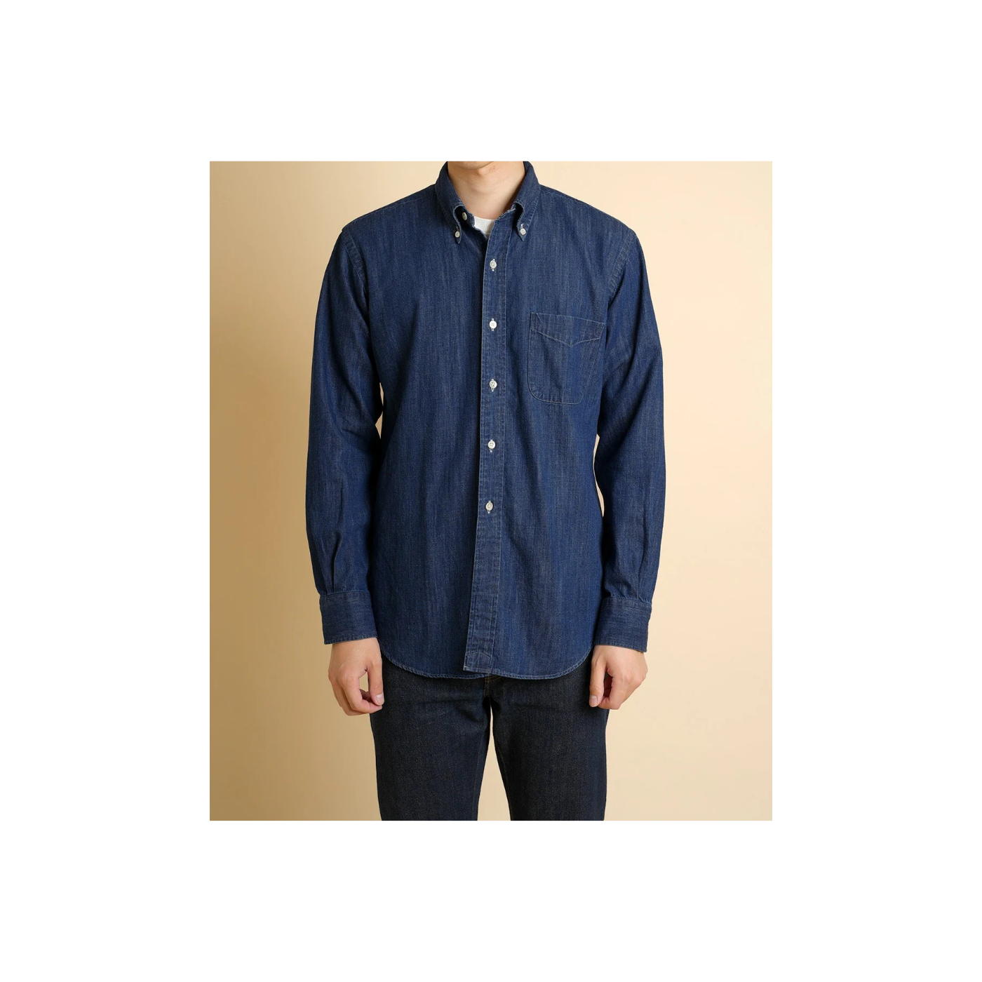 Chemise Vintage Ivy Button Down Denim - Dark Blue