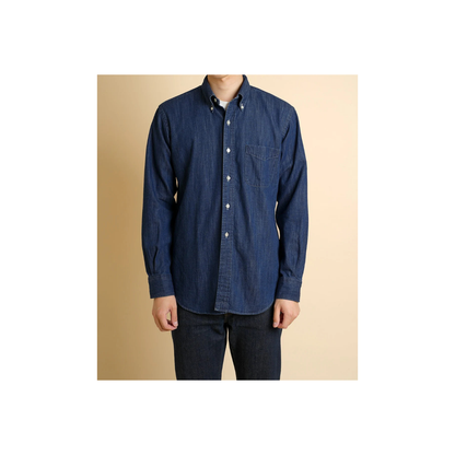 Chemise Vintage Ivy Button Down Denim - Dark Blue
