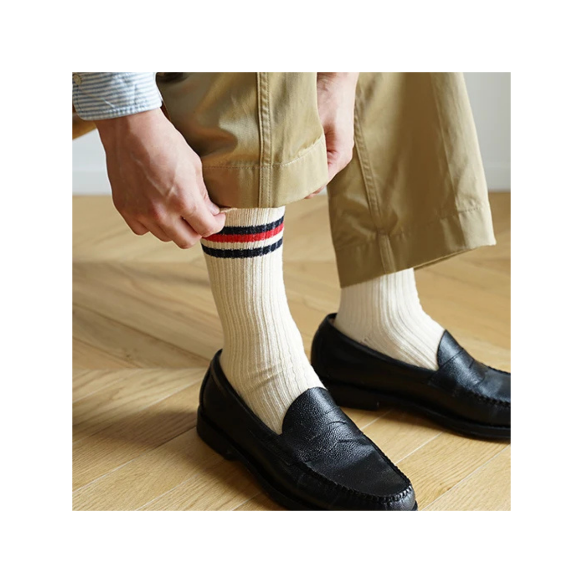 Vintage Ivy Socks - Red