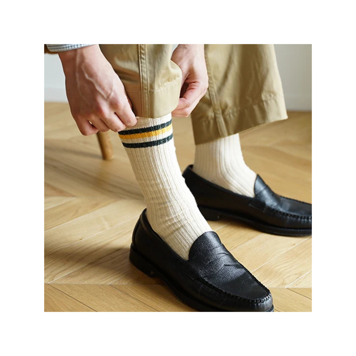 Vintage Ivy Socks - Yellow