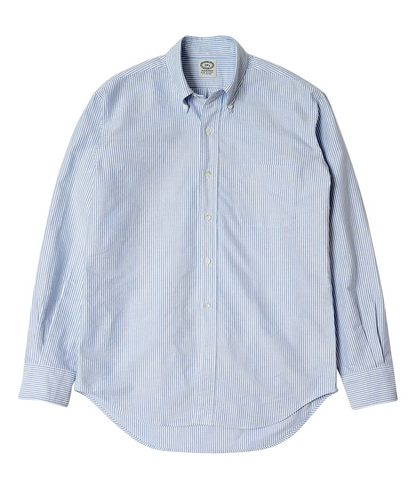 Chemise Vintage Ivy Button Down Oxford University Stripe - Blue
