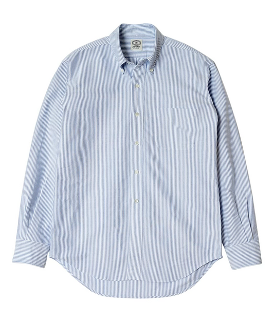 Chemise Vintage Ivy Button Down Oxford University Stripe - Blue