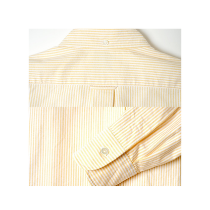 Chemise Vintage Ivy Button Down Oxford University Stripe - Yellow