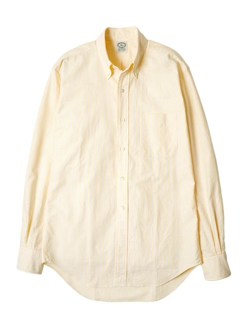 Chemise Vintage Ivy Button Down Oxford University Stripe - Yellow