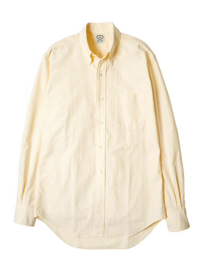 Chemise Vintage Ivy Button Down Oxford University Stripe - Yellow