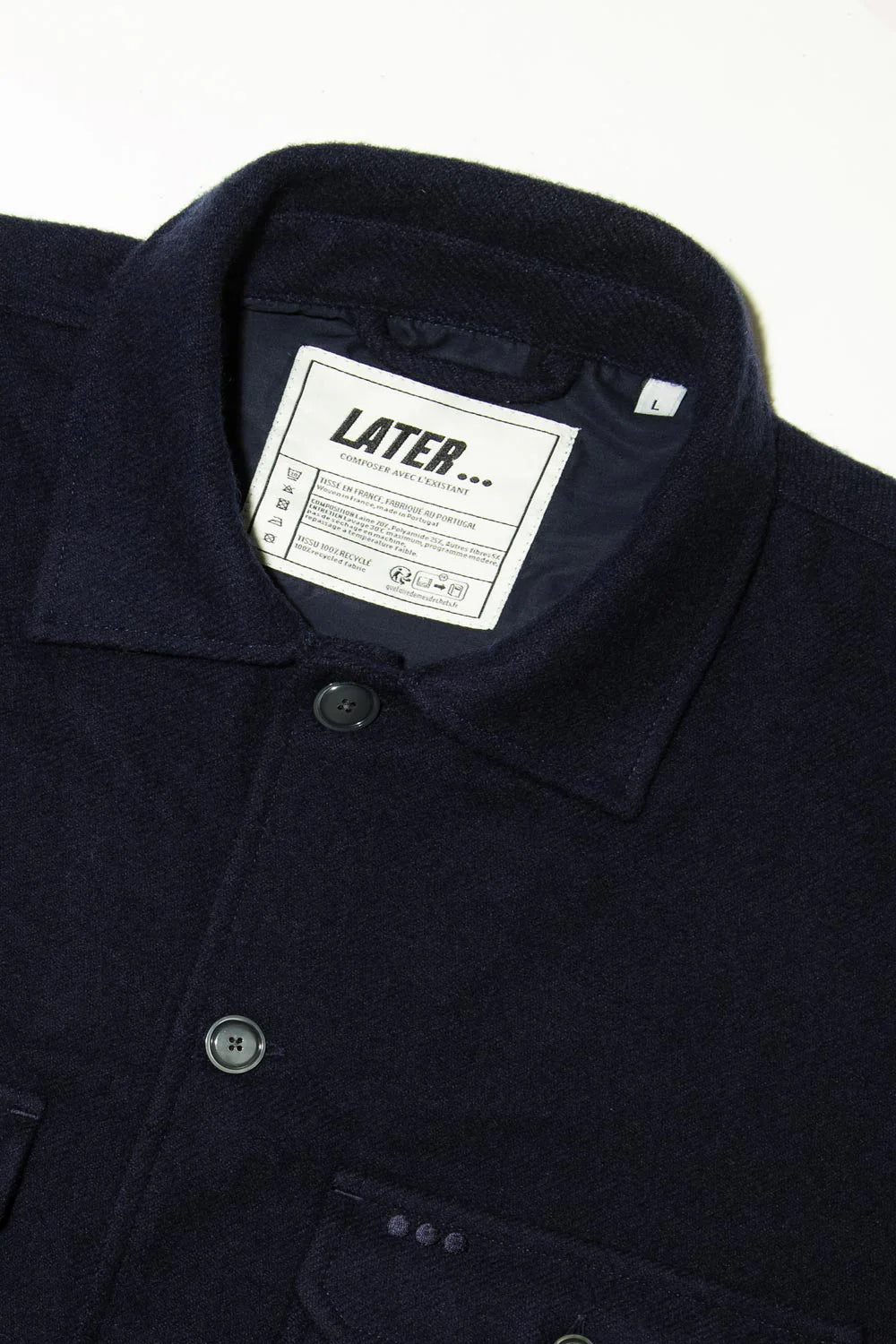 Blouson Worker en laine - Marine