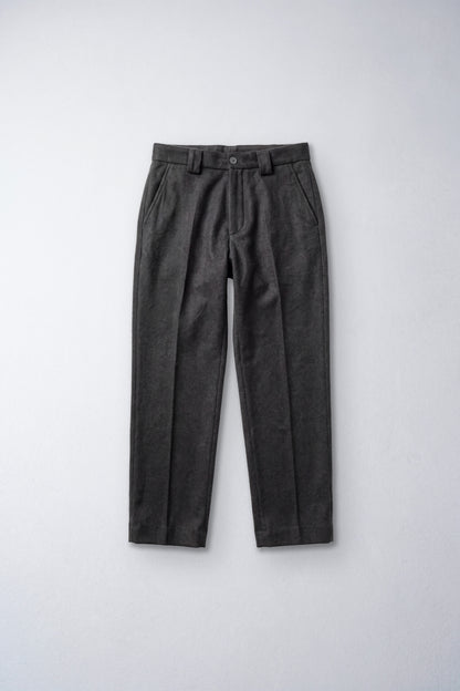 Pantalon droit en laine - Gris