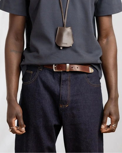 Ceinture Western - Marron