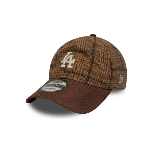 Casquette 9Twenty Mix Check Los Angeles Dodgers - Brown