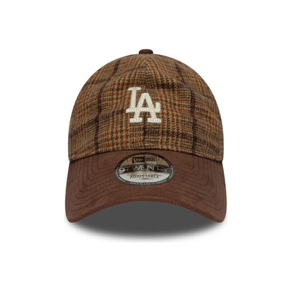 Casquette 9Twenty Mix Check Los Angeles Dodgers - Brown