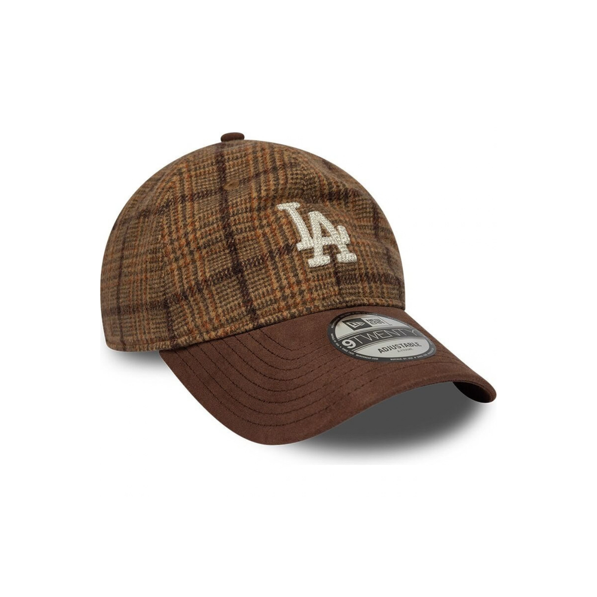 Casquette 9Twenty Mix Check Los Angeles Dodgers - Brown