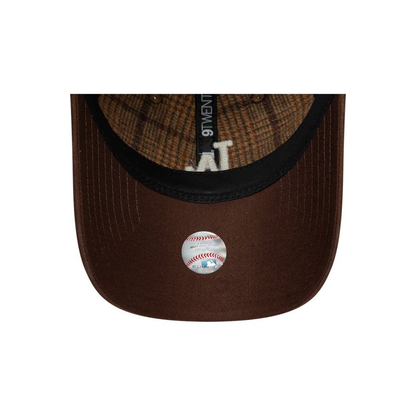 Casquette 9Twenty Mix Check Los Angeles Dodgers - Brown