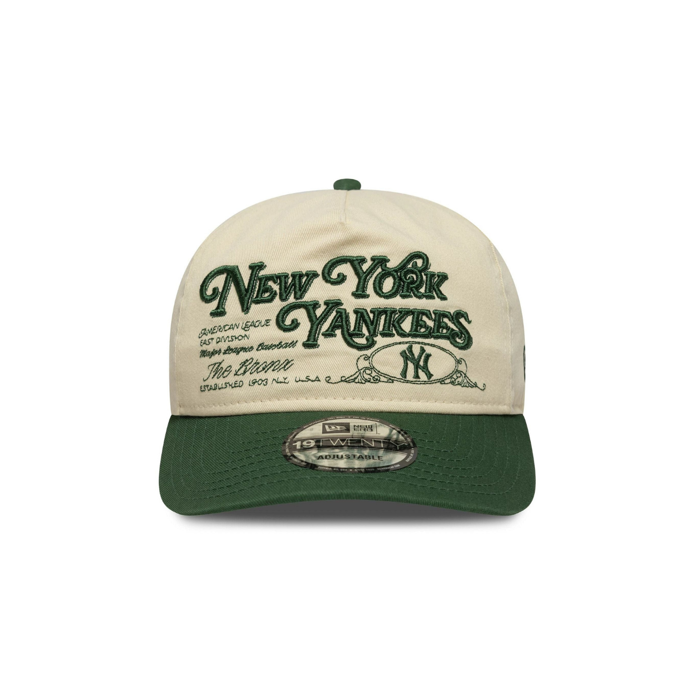 Casquette 19Twenty NY Yankees Washed Graphic - Dark Green